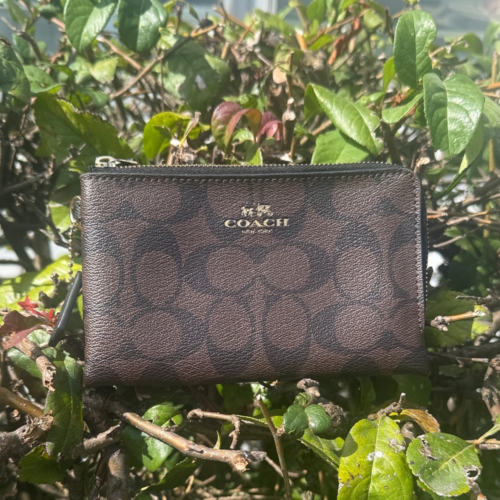 Coach Dual Entry Pouch